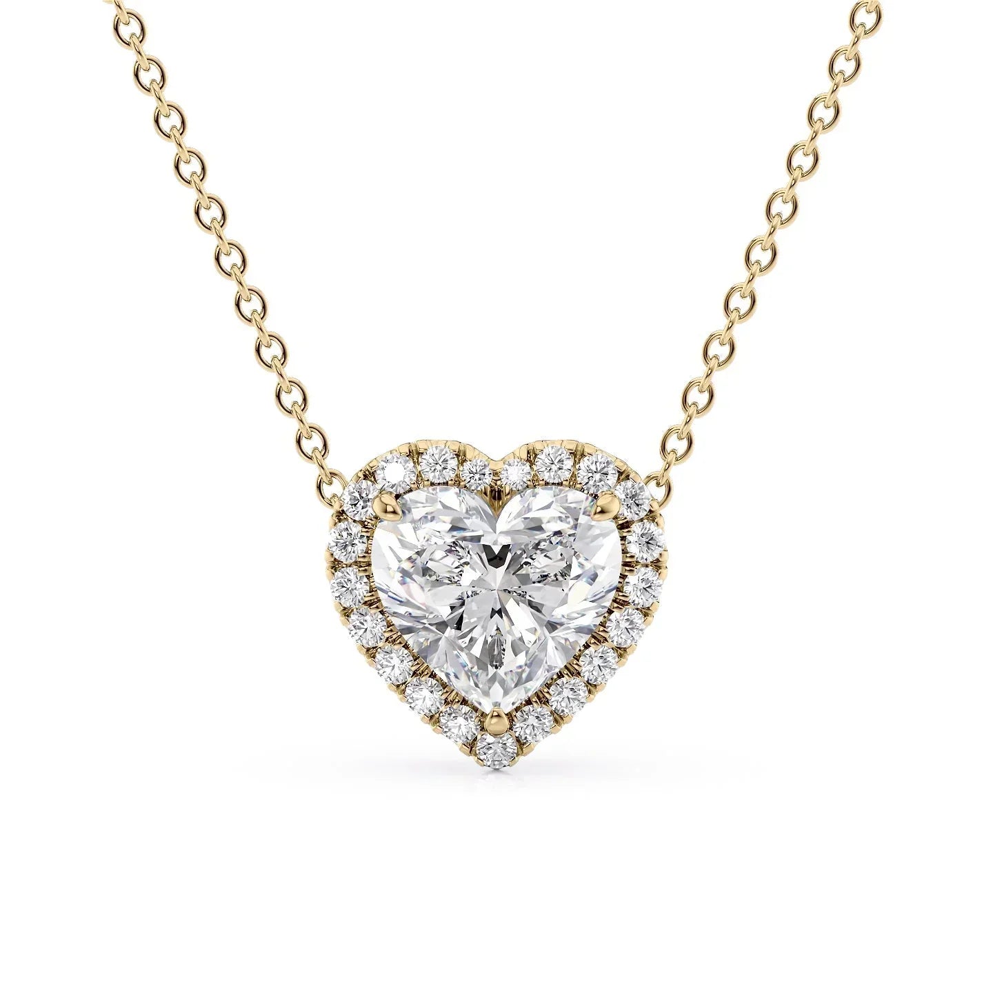 yellow :: Arianza cushion halo pendant with timeless elegance