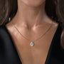 white :: Arianza cushion halo pendant with timeless elegance
