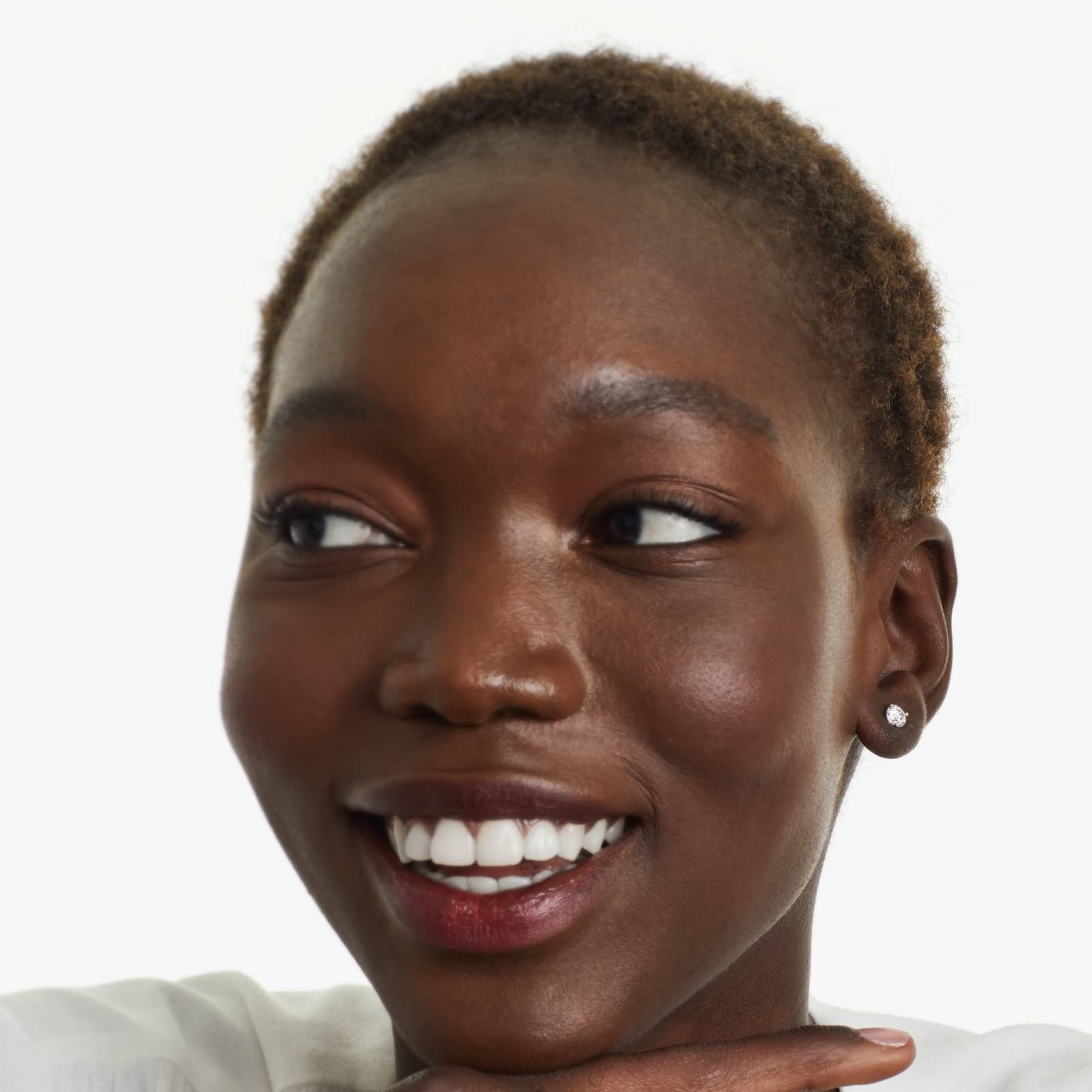 Round Lab Grown Diamond Three Prong Martini Solitaire Stud Earrings, EF Color, VS Clarity, IGI Certified