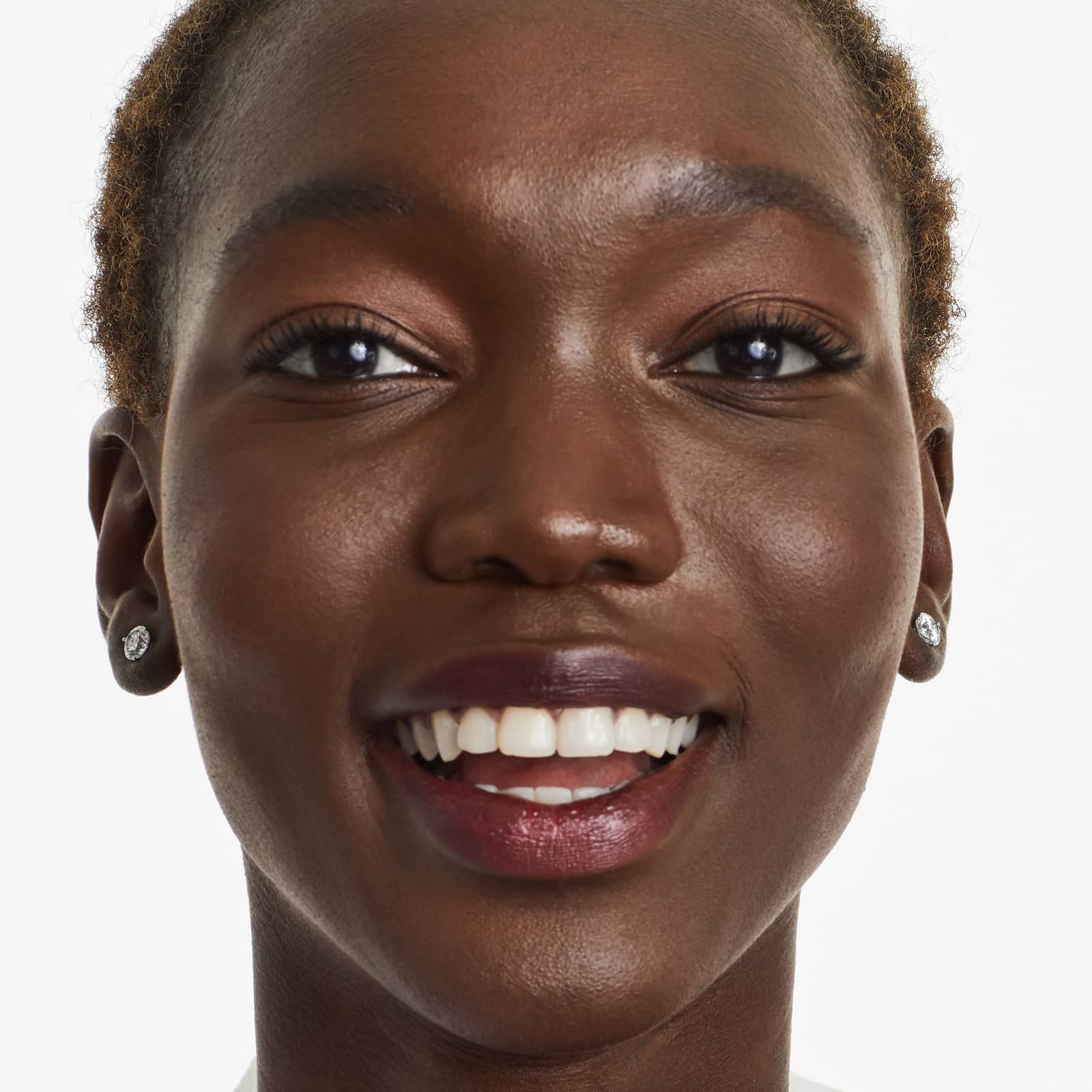 Round Lab Grown Diamond Three Prong Martini Solitaire Stud Earrings, EF Color, VS Clarity, IGI Certified