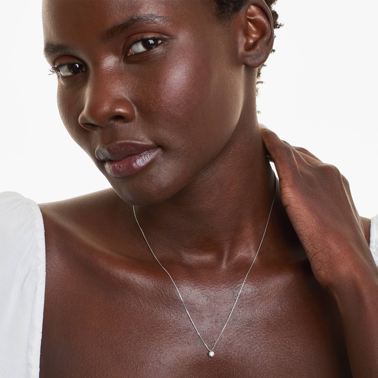 Scallop Basket Diamond Pendant