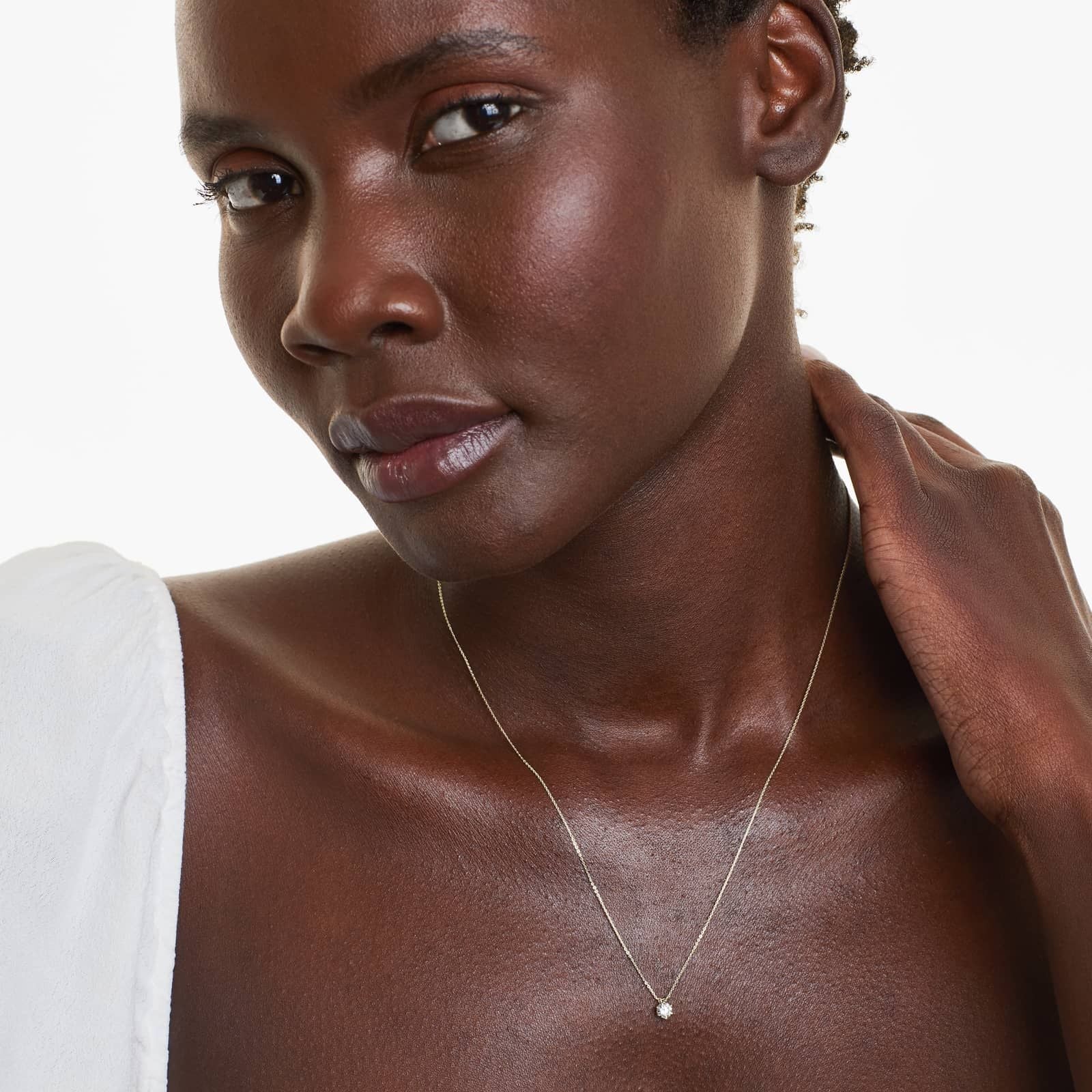 Scallop Basket Diamond Pendant