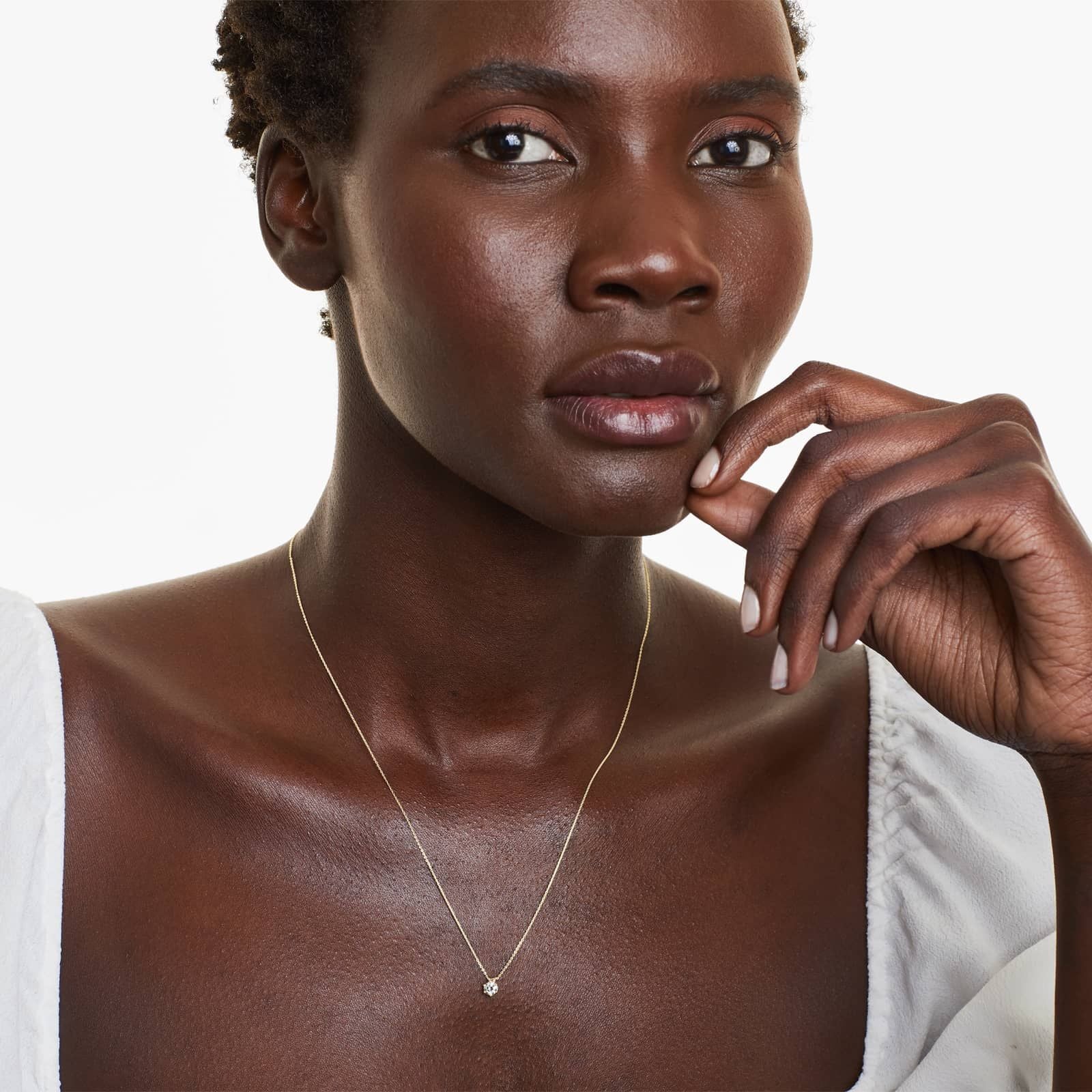 Scallop Basket Diamond Pendant