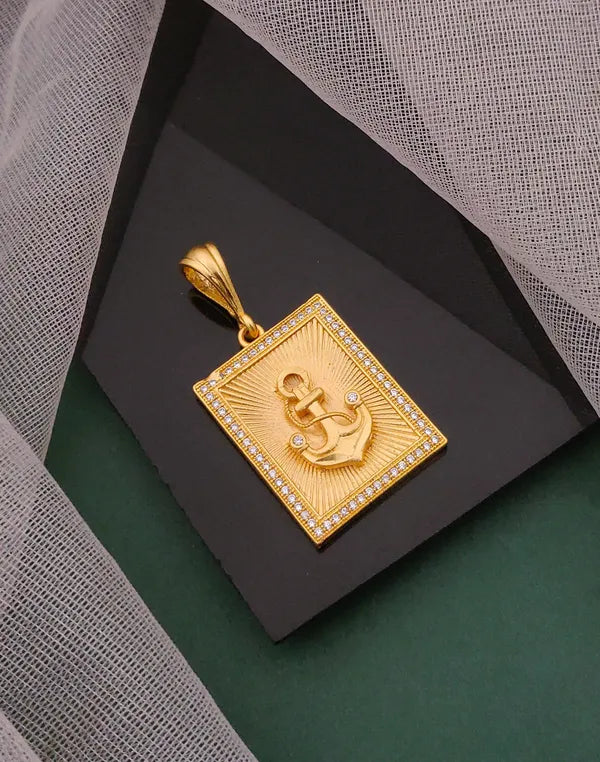 Superior Diamond Ship Anchor Pendant