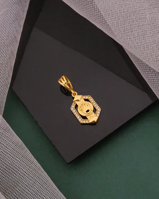 King Logo in diamond frame Pendant