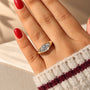Common :: 2CT Marquise lab grown diamond East West solitaire engagement ring