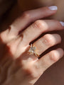 Common :: 2.00ct Oval lab grown diamond engagement ring with Round pavé accents