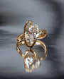 Common :: Unii Jewels 2ct oval lab grown diamond sculptural solitaire engagement ring