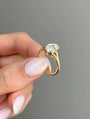 Common :: 2ct D color VS1 step cut oval diamond solitaire ring by Unii Jewels