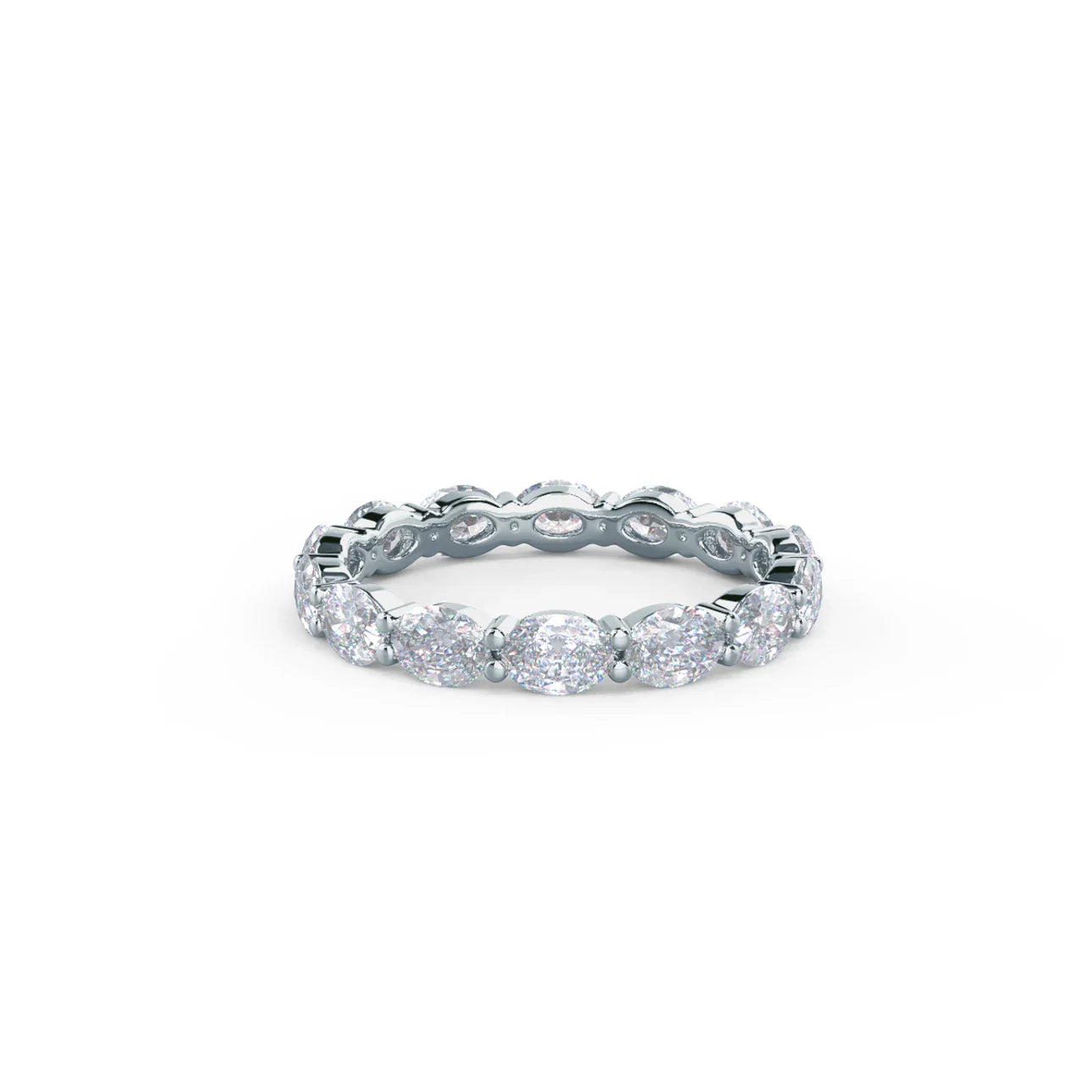 Oval East-West Lab Grown Diamond Eternity Band, EF Color, VS Clarity, IGI Certified