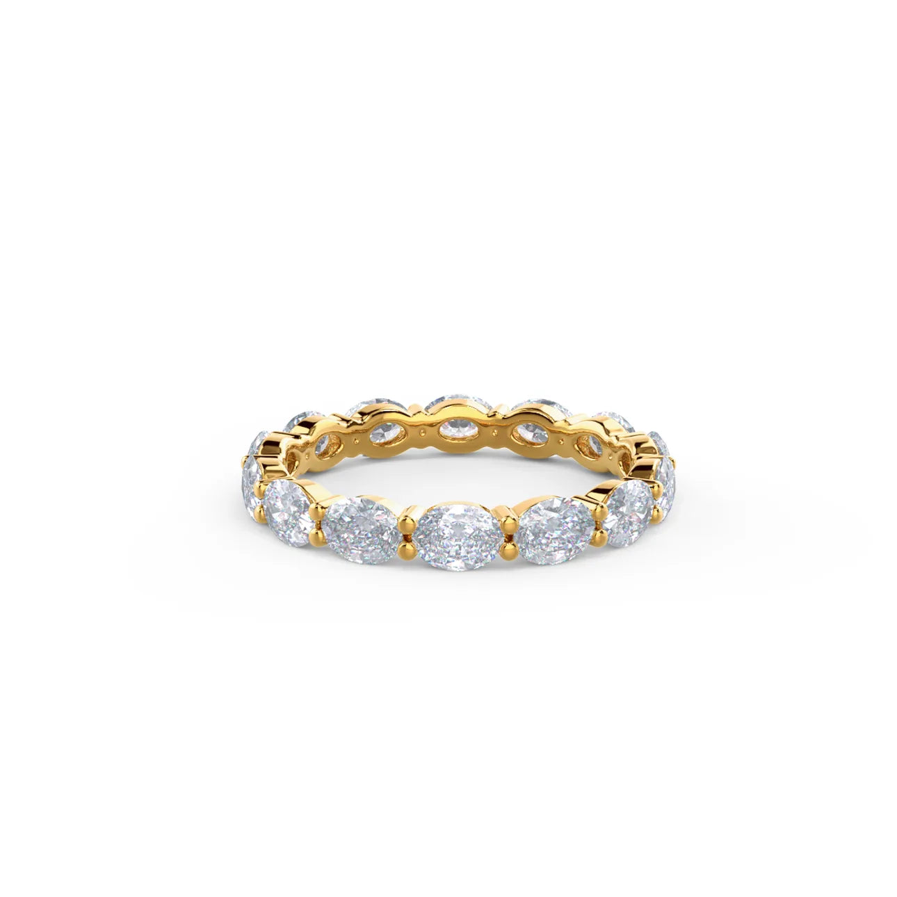 Oval East-West Lab Grown Diamond Eternity Band, EF Color, VS Clarity, IGI Certified