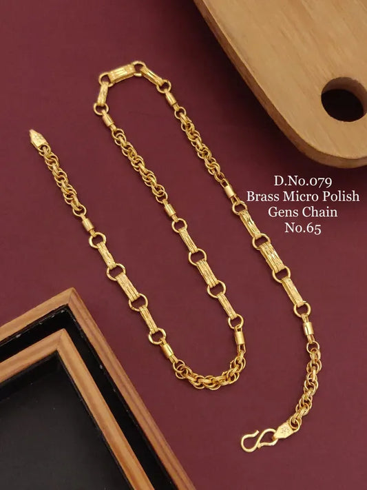 Rajwadi Ring unique link Design Gold Plated Premium Waterproof Chain For Men