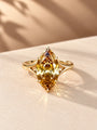 Common :: Unii Jewels 3.01ct Yellow Marquise lab grown diamond solitaire engagement ring