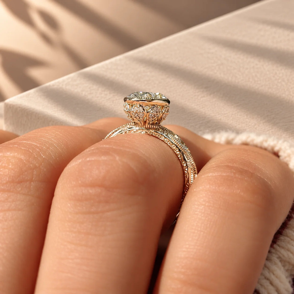 Common :: IGI certified 3CT Oval lab grown diamond engagement ring