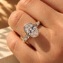 Common :: Unii Jewels 3.30TCW Oval Lab Grown Diamond Vintage Engagement Ring