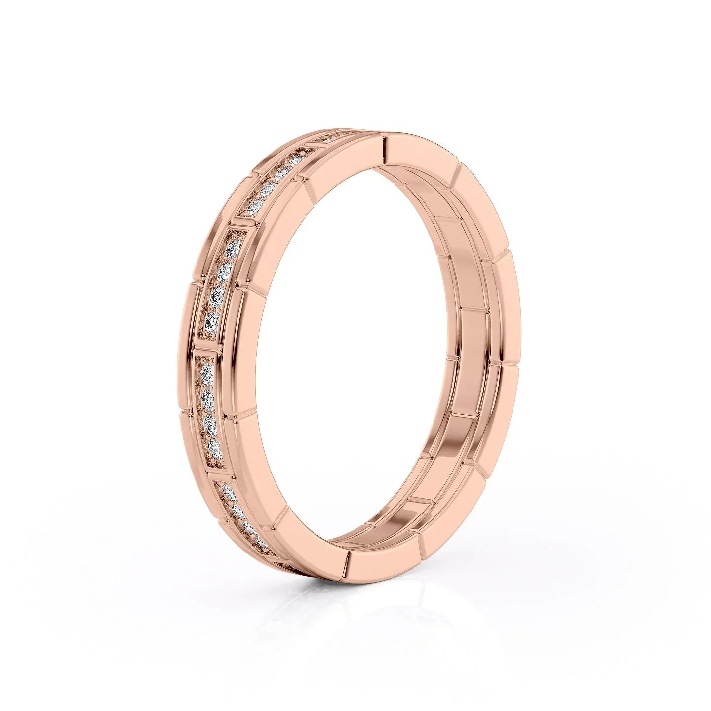 0.25tcw-0.45tcw Round Lab-Grown Diamond Wedding Band | IGI Certified