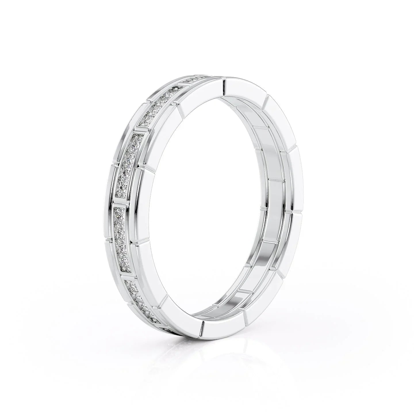 0.25tcw-0.45tcw Round Lab-Grown Diamond Wedding Band | IGI Certified