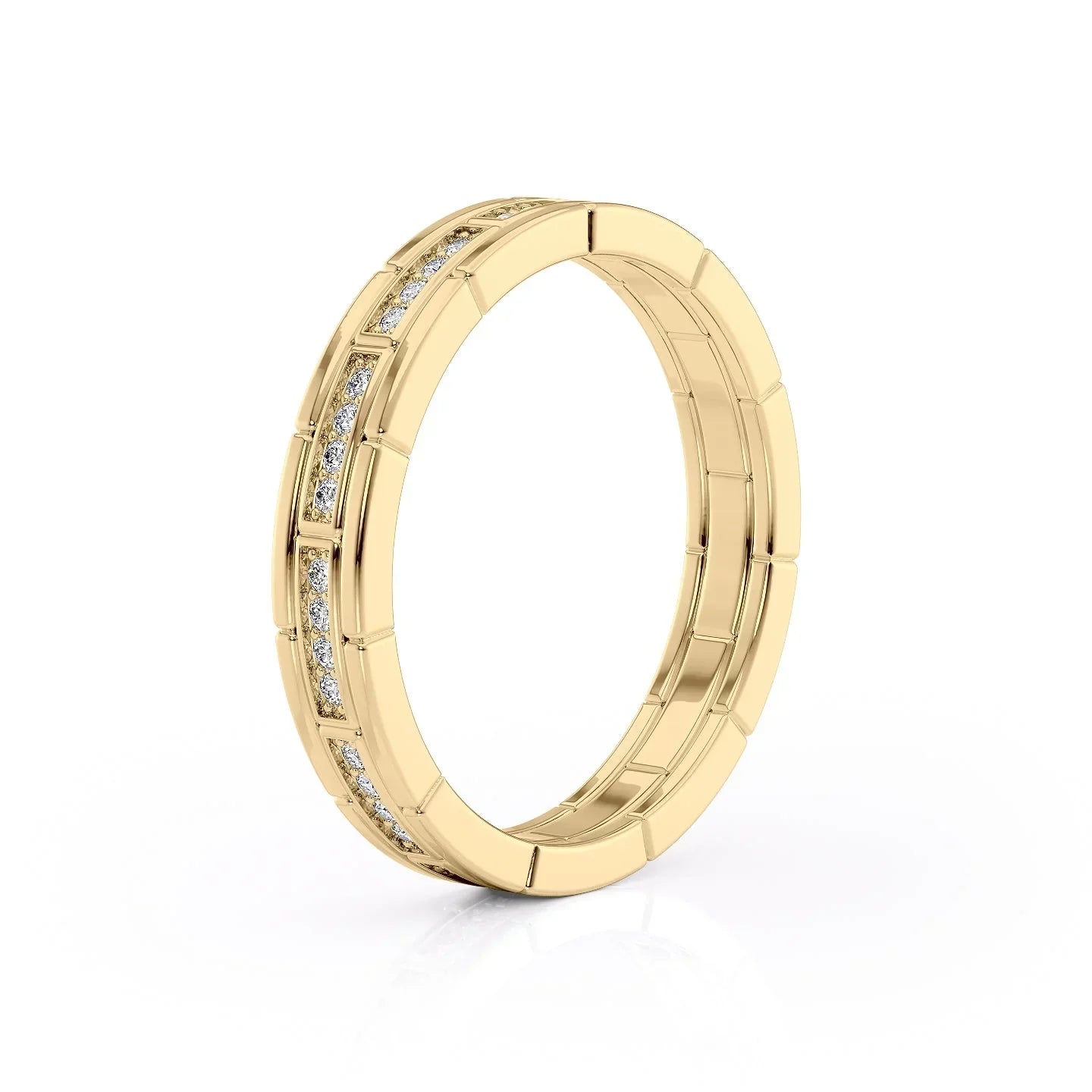 0.25tcw-0.45tcw Round Lab-Grown Diamond Wedding Band | IGI Certified