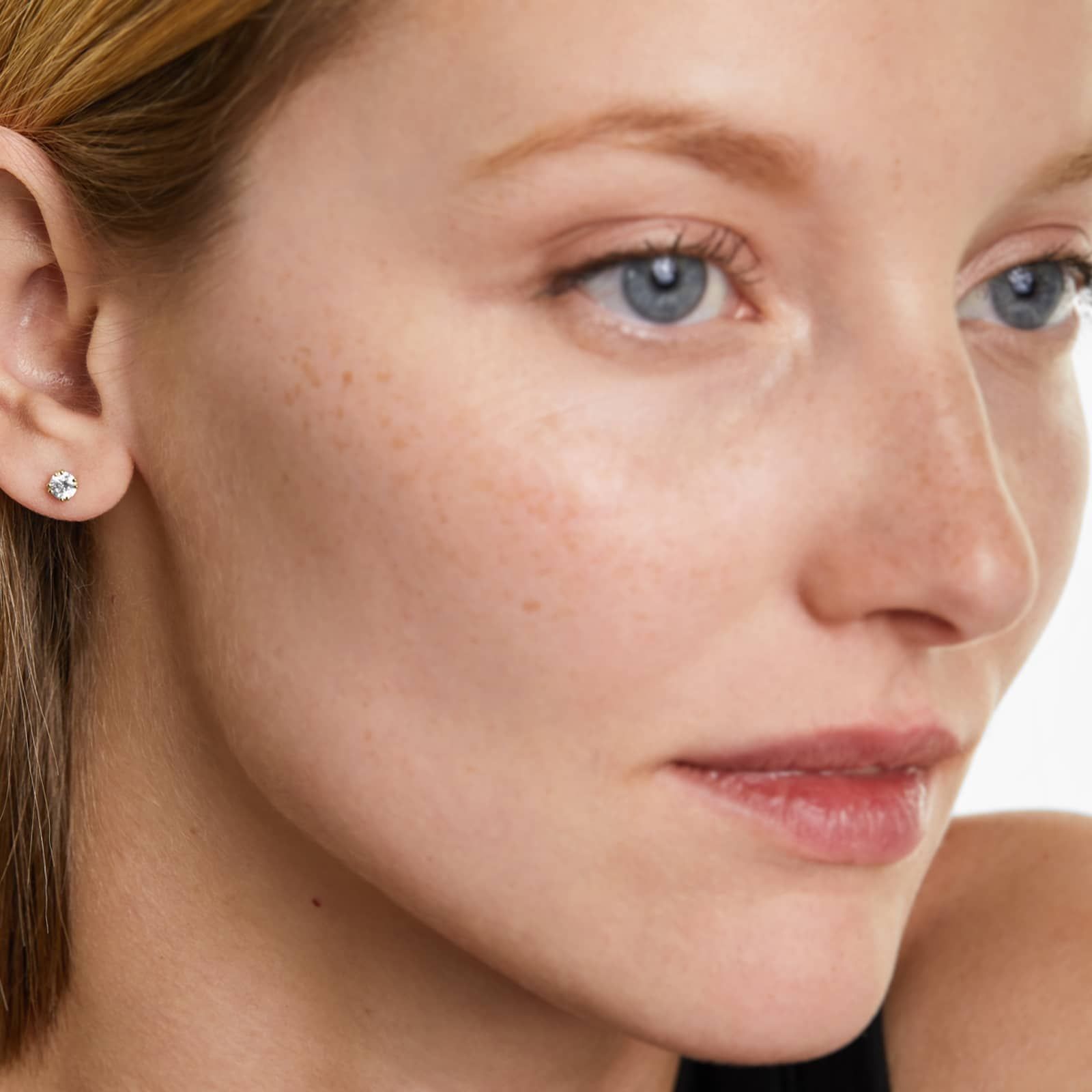 Pair Of Double Prong Lab Diamond Stud Earrings