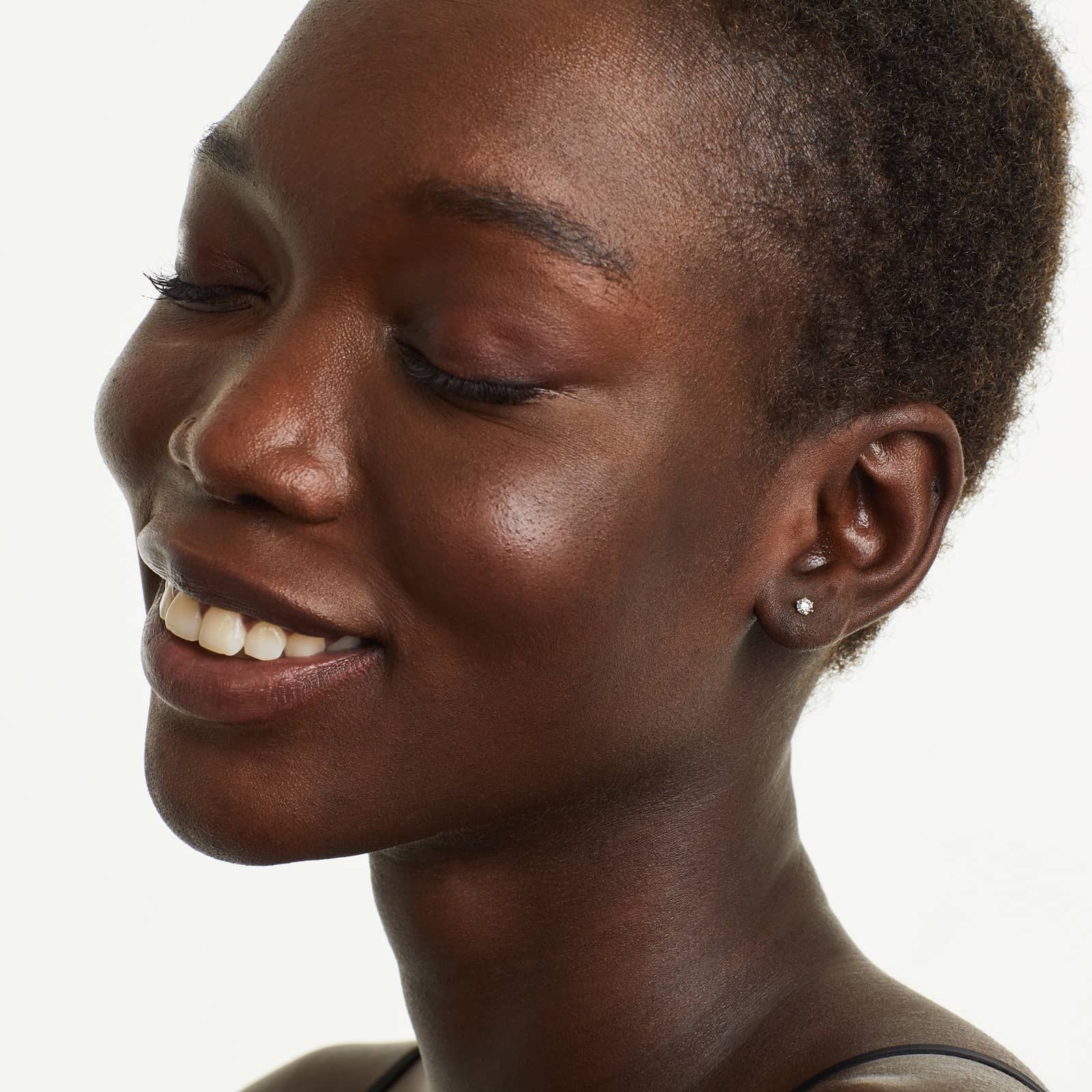 Round Lab Created Diamond Six Prong Wire Basket Stud Earring, EF Color, VS Clarity, IGI Certified