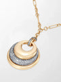 Common :: Round brilliant lab grown diamond statement pendant necklace