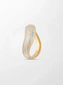 Common :: 137 baguette lab grown diamond sculptural wave bracelet