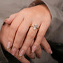 Common :: Geometric Dutch Marquise diamond solitaire ring with pointed silhouette