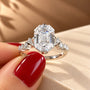 Common :: IGI certified 3CT Emerald Pave Diamond Engagement Ring