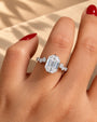 Common :: D E F VVS VS Emerald Lab Grown Diamond Pave Ring