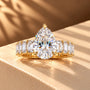 Common :: 4.50TCW Pear Lab Grown Diamond Luxury Engagement Ring by Unii Jewels