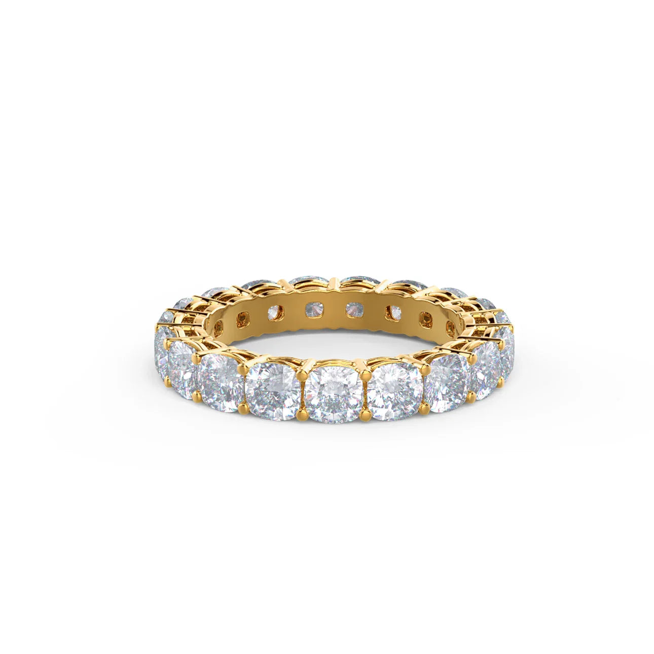 Cushion Lab Grown Diamond Eternity  Band, EF Color, VS Clarity, IGI Certified
