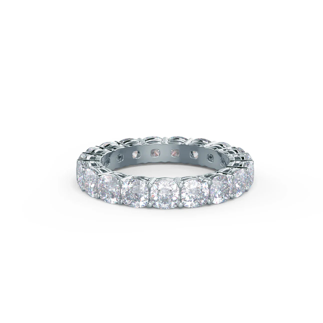 Cushion Lab Grown Diamond Eternity  Band, EF Color, VS Clarity, IGI Certified
