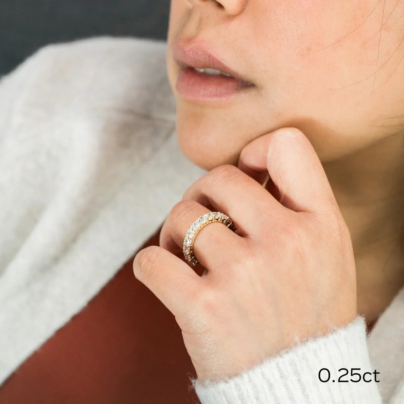 Cushion Lab Grown Diamond Eternity  Band, EF Color, VS Clarity, IGI Certified