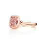 Common :: pink cushion bezel lab grown diamond ring 2.51 carat luxury engagement ring