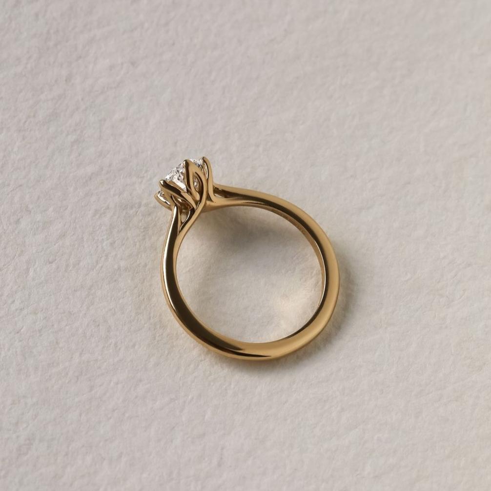 1.10ct Oval Lab Grown Diamond Engagement Ring | 6 Claw Solitaire | IGI Certified