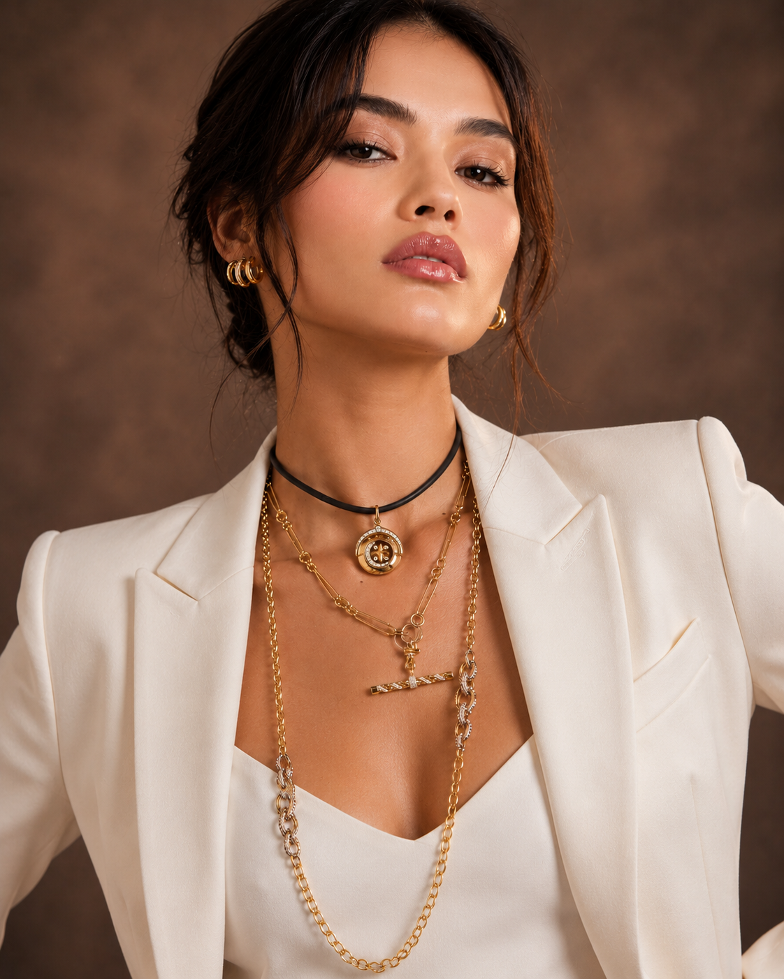 Common :: 34 inch lab grown diamond statement chain necklace