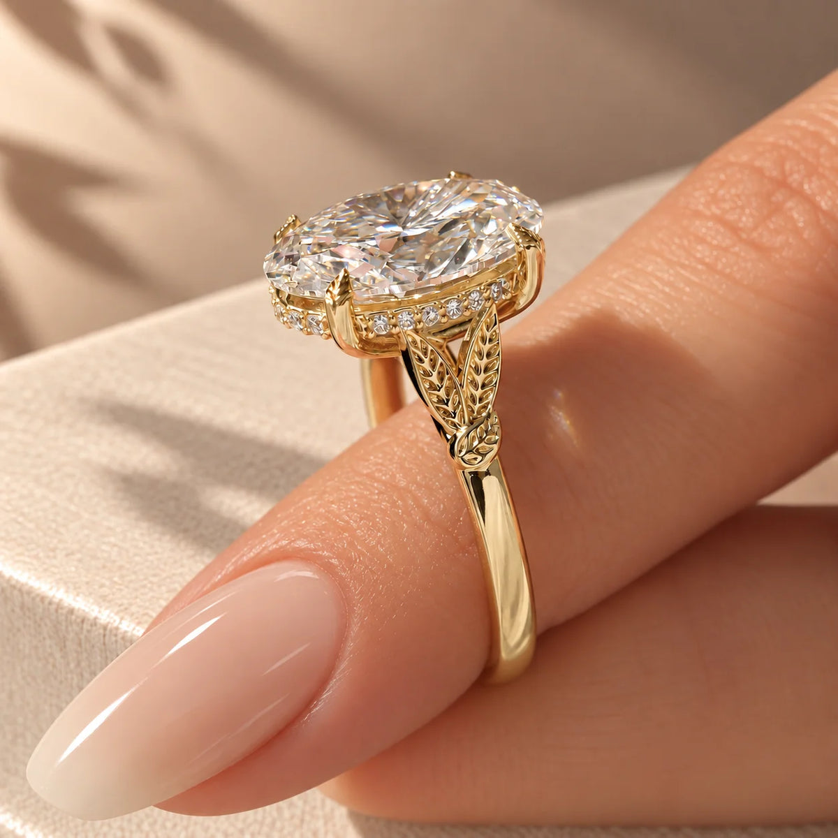Common :: D E F VVS VS 5 carat Oval nature inspired diamond ring