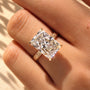 Common :: Unii Jewels 5.10TCW Radiant Cut lab grown diamond Hidden Halo vintage engagement ring