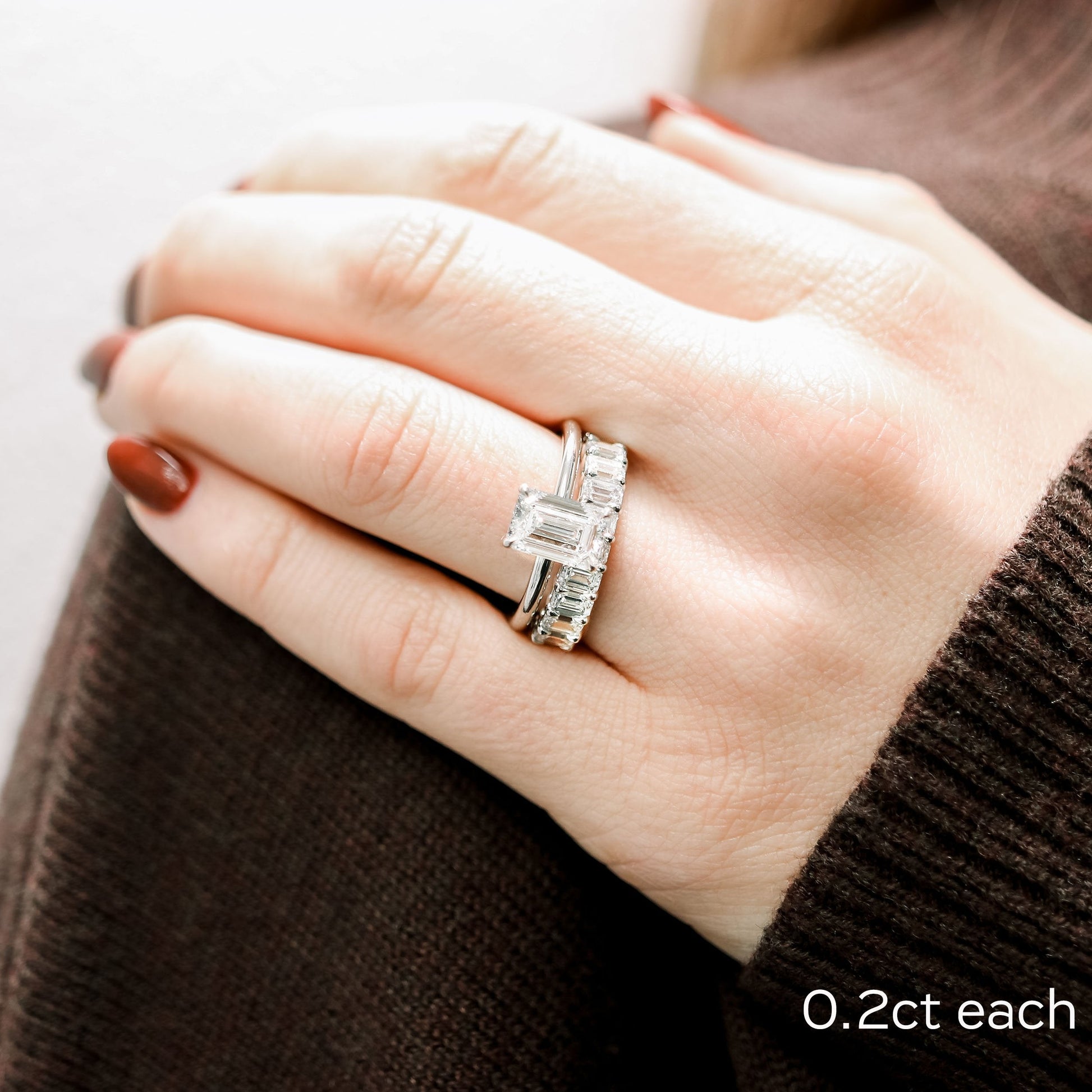 Emerald Lab Grown Diamond Eternity Band | EF Color, VS Clarity | IGI Certified | 5–6tcw | 14k/18k Gold | Ethical Wedding Band