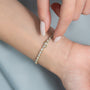 yellow :: 3.5ct luxury oval lab grown diamond tennis bracelet for women
