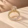 Common :: 5CT Oval center and 3CT Oval side diamond engagement ring