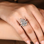 Common :: 5CT Pear lab grown diamond vintage engagement ring