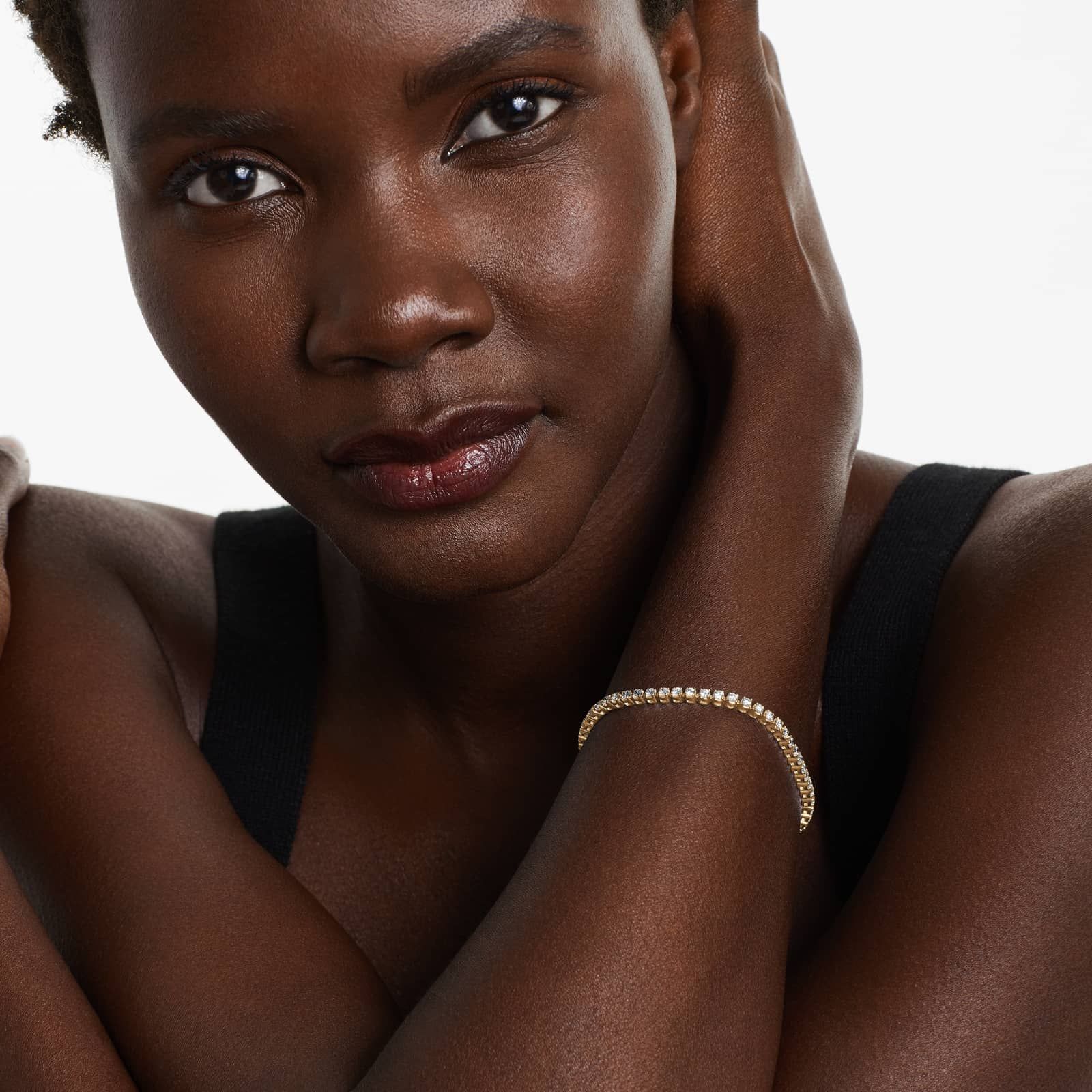 Round Lab grown Diamond Four Prong Tennis Bracelet, EF Color, VS Clarity, IGI Certified