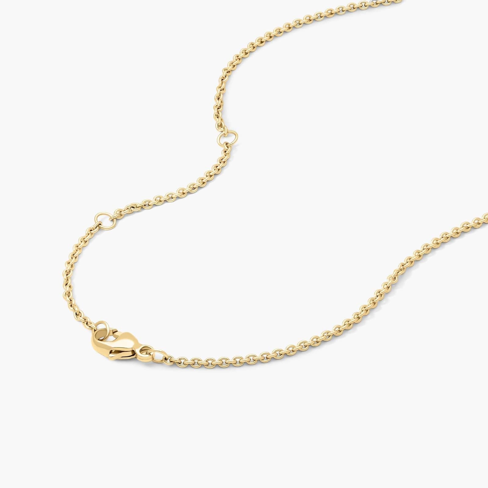 Round Lab Grown Diamond Half Tennis Necklace, EF Color, VS Clarity, IGI Certified