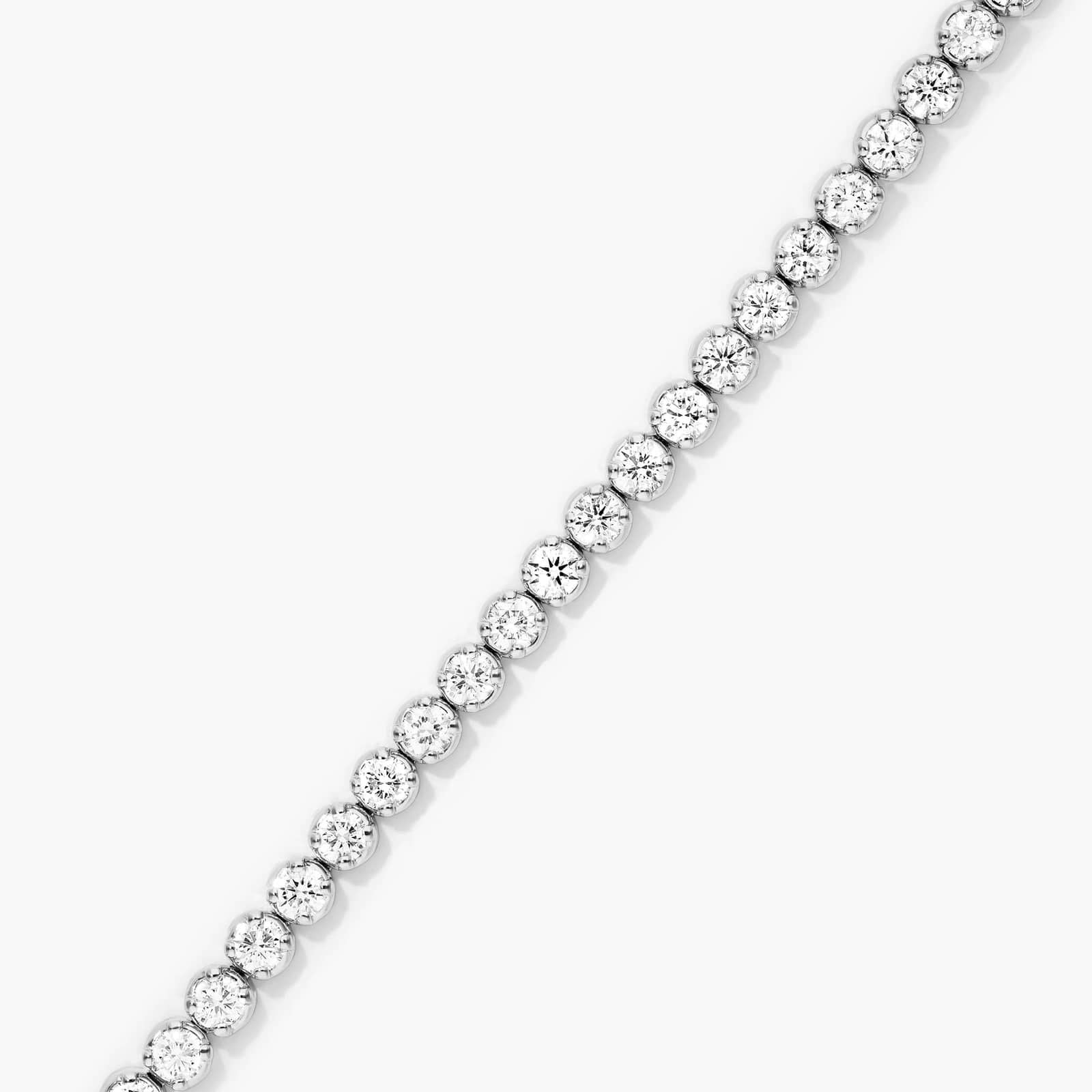 Round Lab grown Diamond Four Prong Tennis Bracelet, EF Color, VS Clarity, IGI Certified