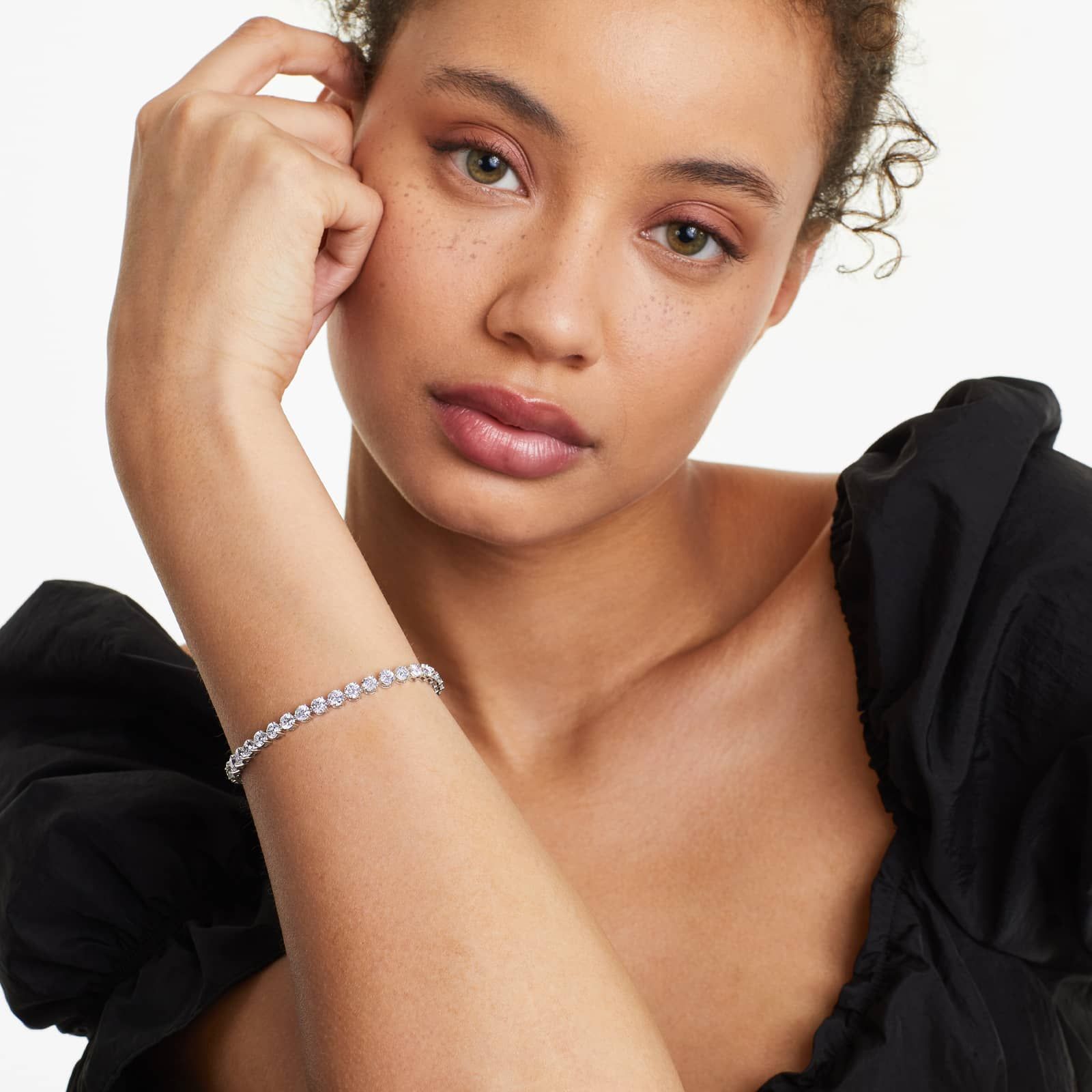 Round Lab grown Diamond Three Prong Tennis Bracelet, EF Color, VS Clarity, IGI Certified