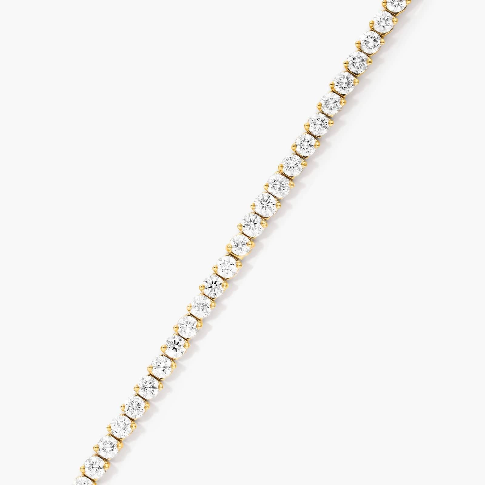 Round Lab Grown Diamond Two Prong Tennis Bracelet, EF Color, VS Clarity, IGI Certificate