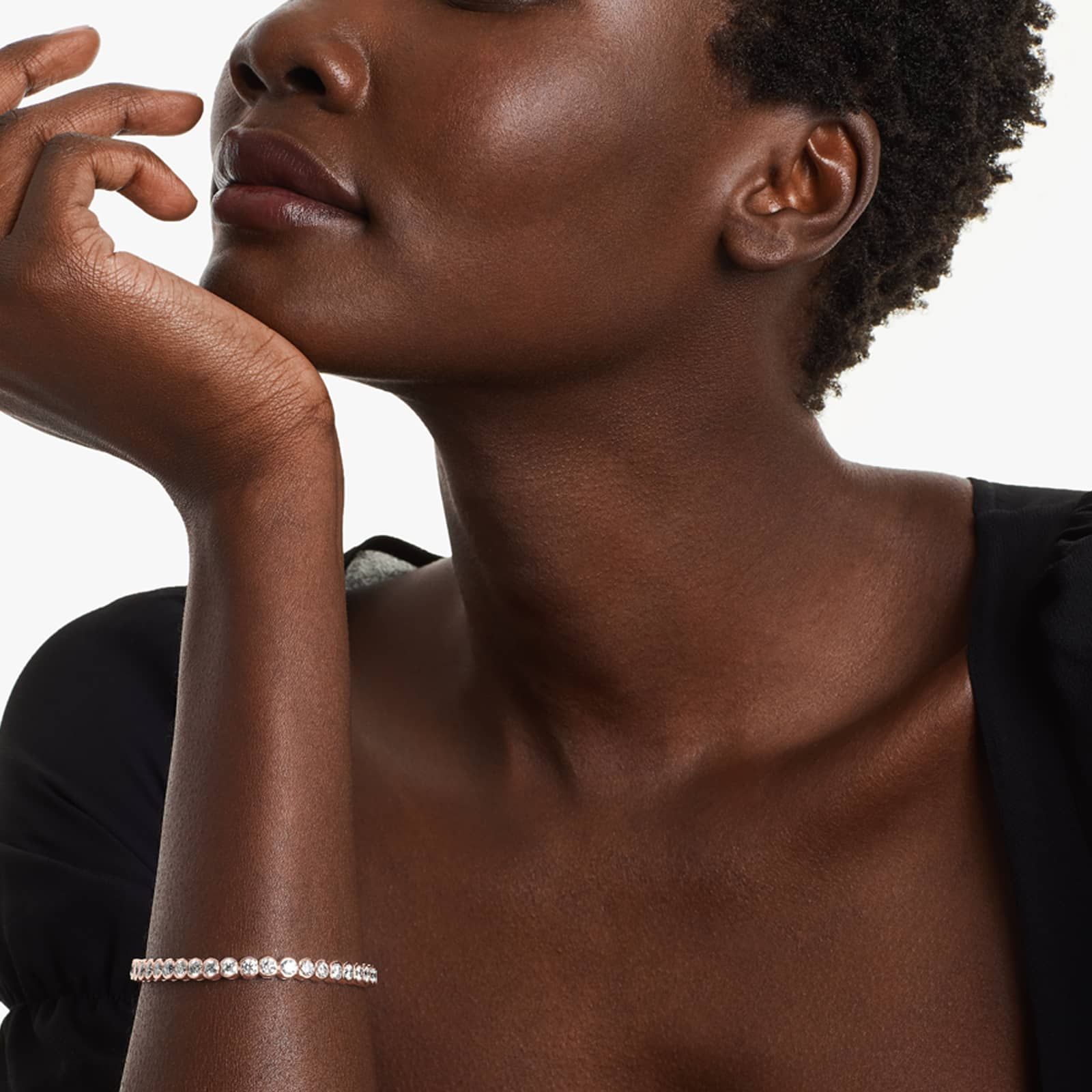 Round Lab Grown Diamond Bezel Tennis Bracelet, EF Color, VS Clarity, IGI Certified