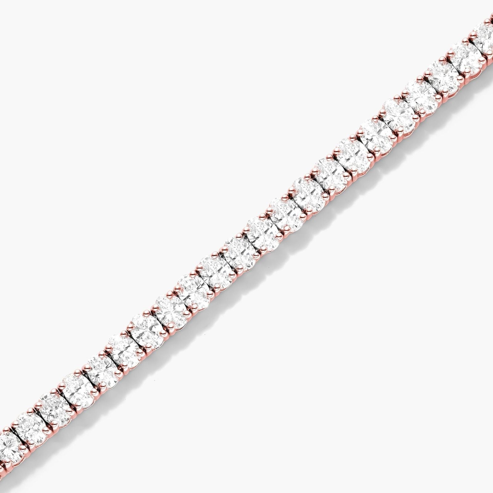 Oval Shape Lab Diamond Tennis Bracelet, EF Color , VS Clarity, IGI Certificate