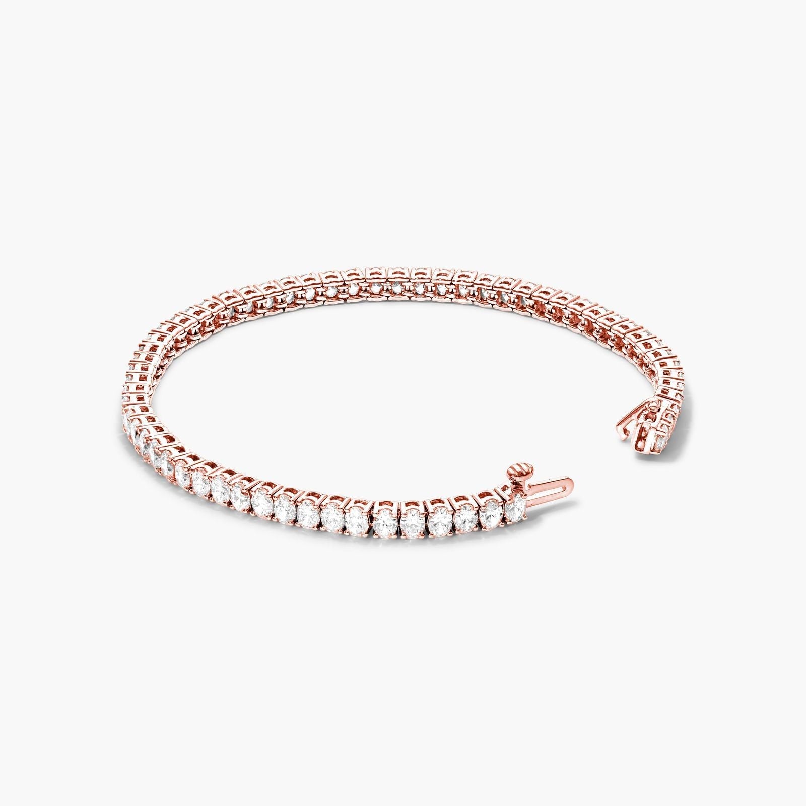 Oval Shape Lab Diamond Tennis Bracelet, EF Color , VS Clarity, IGI Certificate